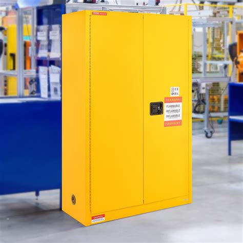 SKYSHALO Flammable Safety Cabinet Liquid Storage 45 Gal 42 9x18 1x65 2