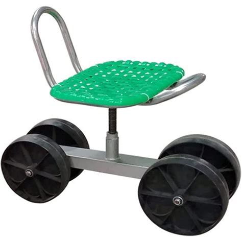 TABOURET DE JARDIN Scooter Roulant De Chariot De Jardin Avec Si Egrave