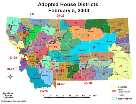 Montana House District Map - Black Sea Map