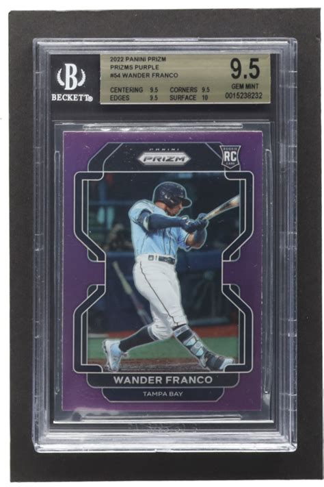 Wander Franco Panini Prizm Prizms Purple Rc Bgs