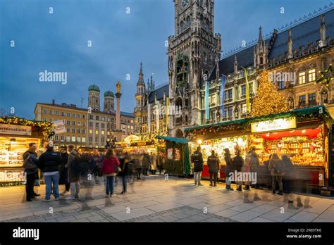 Christmas market, Marienplatz, Munich, Bavaria, Germany Stock Photo - Alamy