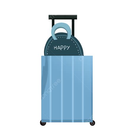 Hand Painted Material PNG Picture Simple Hand Painted Suitcase