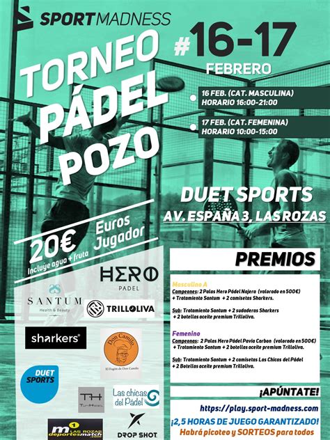 Arranca el I Torneo Pádel Pozo del 2019 en Duet Sports de Las Rozas