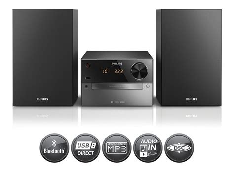 Equipo De Musica Minicomponente Philips Cd Mp Bluetooth W Prueba Astro