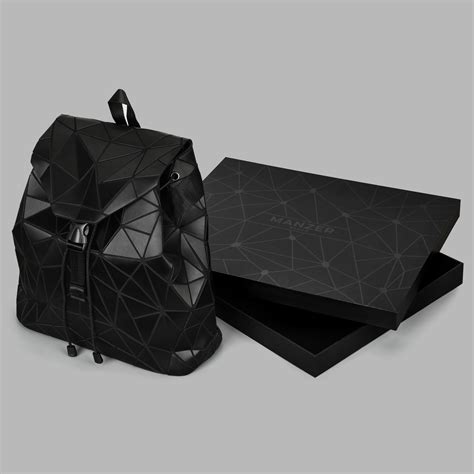 Geometric Backpack – Manzer Black