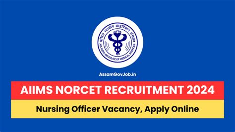 Aiims Norcet Recruitment 2024 Vacancy Eligibility Fee Apply Online