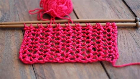 One Row Easy Lace Stitch Knitting Pattern So Woolly