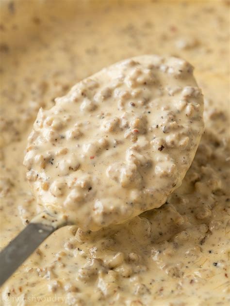 Delicious Homemade Sausage Gravy With Biscuits Recipe