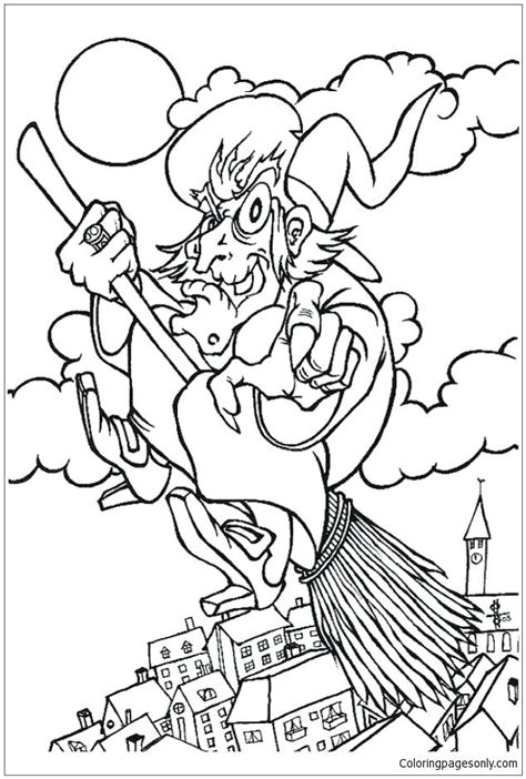 Wicked Witch Of The West Coloring Pages At Free Printable Colorings Pages To