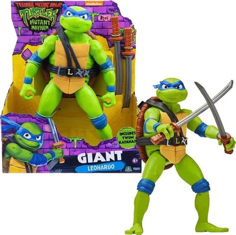 Tortuga Ninja Leonardo Figura Gigante 12 Mutant Mayhem