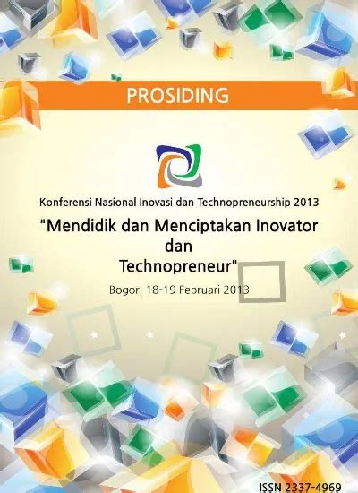 Prosiding Konferensi Nasional Inovasi Dan Technopreneurship