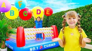 Diana and Roma play ABC game - Alphabet Adventure with Oliver - Videos ...