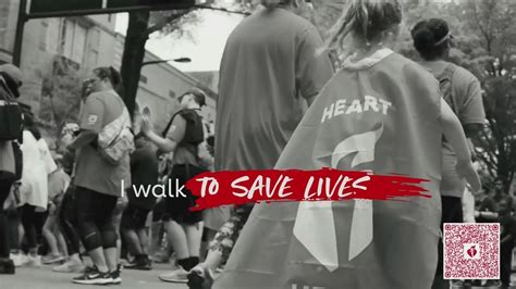 American Heart Association Holding Heart And Stroke Walk