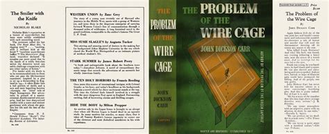 Problem Of The Wire Cage The John Dickson Carr