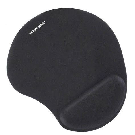 Mouse Pad Ergonômico Gel - Mouse Pad Com Apoio Ergonômico em Gel Preto Multilaser AC024 - Crystal ...