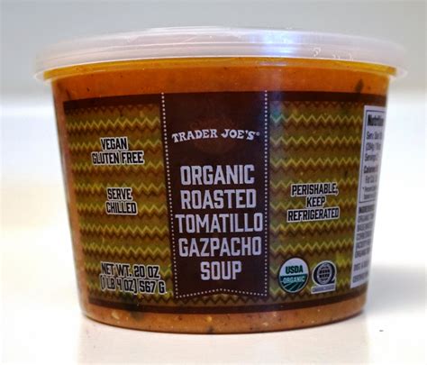 Exploring Trader Joe S Trader Joe S Organic Roasted Tomatillo Gazpacho