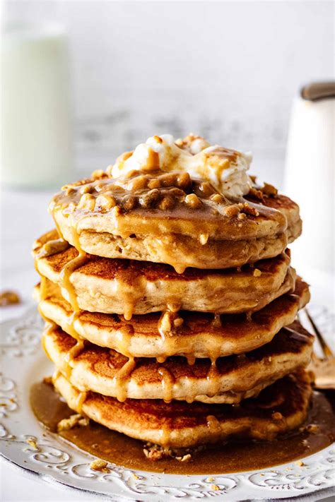 Peanut Butter Pancakes Easy Protein Rich Heavenly Home Cooking