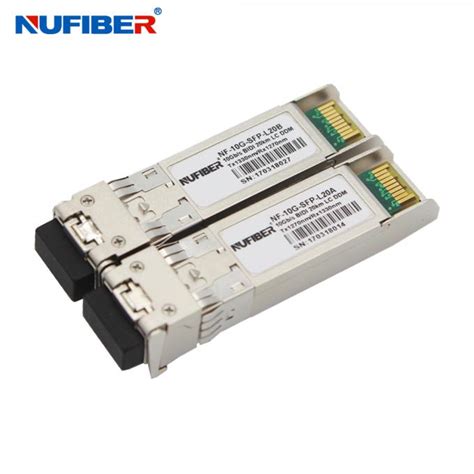 80km 1550nm 10G SFP Transceiver Single Mode Duplex LC Fiber Type