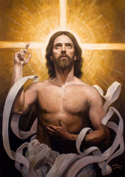 Raúl Berzosa Cristo Resucitado Óleo Sobre Lienzo 81 X 116 Cm