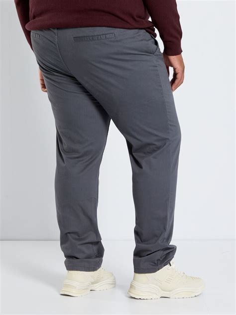 Chino Slim L Gris Oscuro Kiabi