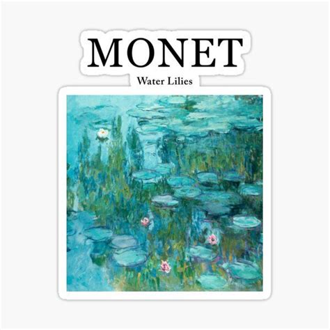 The Cover Of Monet Magazine Sticker