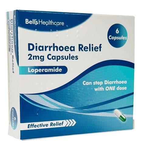 Bell S Healthcare Diarrhoea Relief 2mg Capsules Loperamide 6s