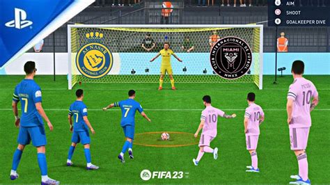 FIFA 23 RONALDO VS MESSI AL NASSR VS INTER MIAMI PENALTY SHOOTOUT YouTube