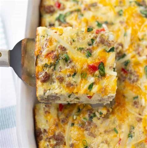 Sausage Hashbrown Breakfast Casserole Gluten Free Breakfast Recipes Casserole Hashbrown