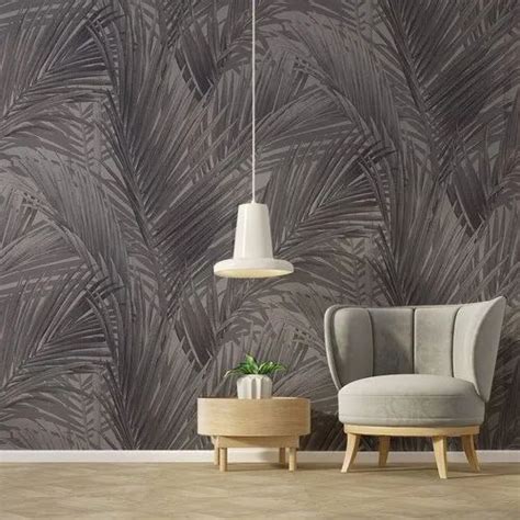 Grey Leaf Wallpaper Size 57 Sqft At Rs 6000roll In Mumbai Id