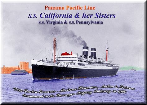 Panama Pacific Line SS California Virginia Pennsylvania 1928 29 To