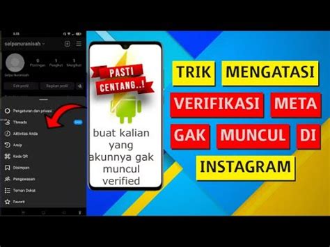 Verifikasi Meta Instagram Tidak Muncul Youtube