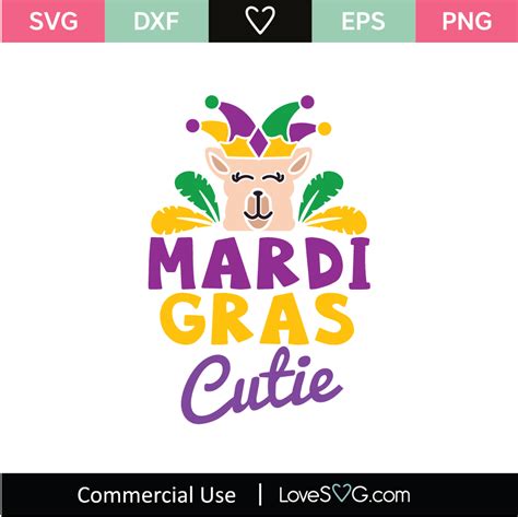 Mardi Gras Cutie Svg Cut File