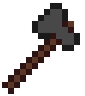 Minecraft Stone Axe l by Dragonshadow3 on DeviantArt