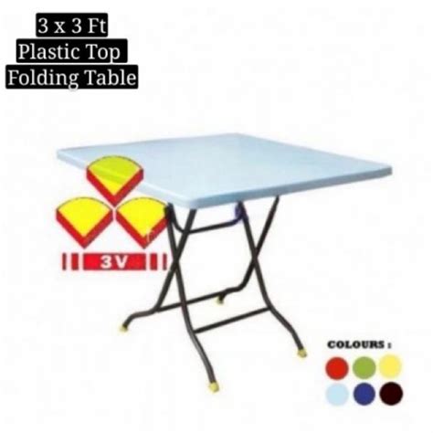 Md Sinar X V Folding Table Meja Lipat Plastic Table Study Table