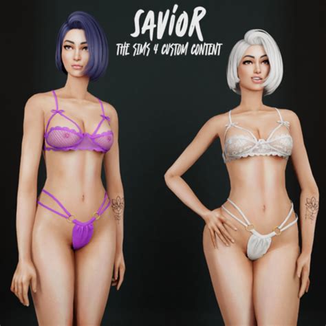 SO Kiyomi Bikini Lace Set My Exclusive CC Clothing LoversLab