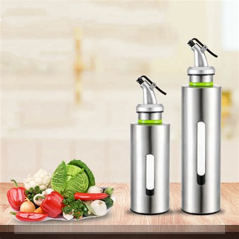 150 250ml Kitchen Stainless Steel Oil Bottles Seasoning Sauce Sesame Oil Small Vinegar Pot