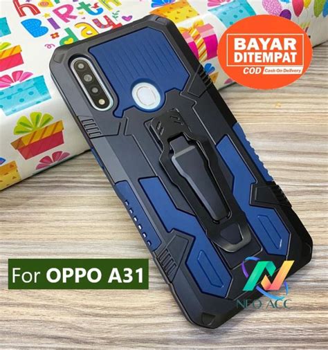 Casing Hp Oppo A31 Model Baru Hard Case Klip Kesing Silikon Standing