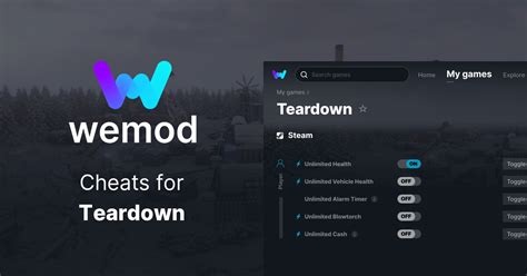 Teardown Cheats And Trainers For PC WeMod