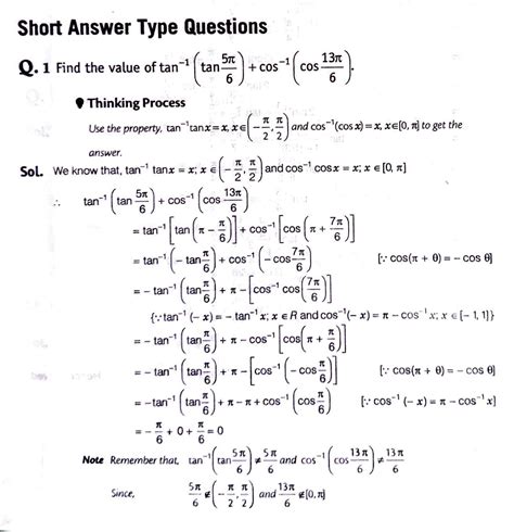 SOLUTION Inverse Trignometric Functions Practice Questions With