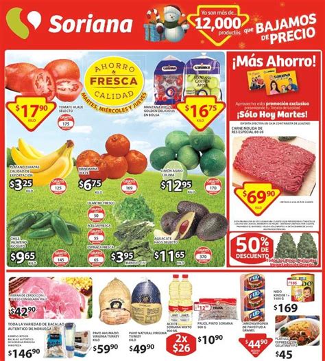 Folleto De Ofertas Frutas Y Verduras Soriana Del Al De Diciembre