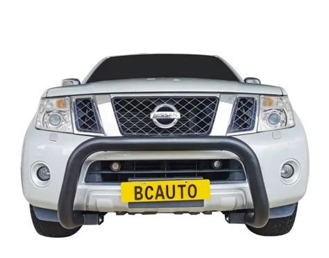 BLACK BULLBAR NUDGE Bar Grille Bumper Guard For Nissan Navara D40 06 14