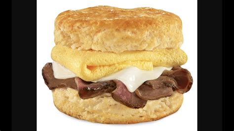 New Carls Jr Hardees Steak Egg And Cheese Breakfast Biscuit Youtube