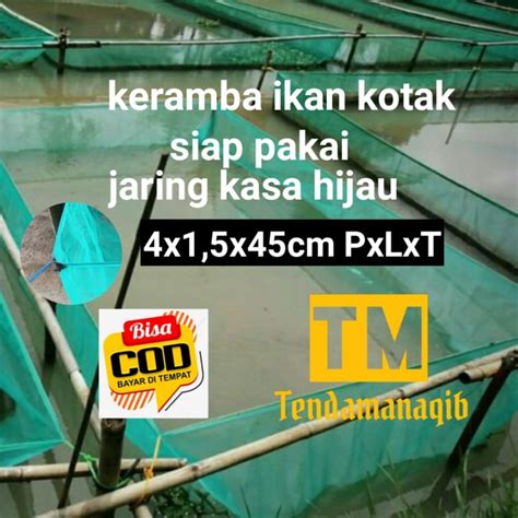 Keramba Ikan X X Cm Jaring Kasa Hijau Larva Burayak Lazada Indonesia