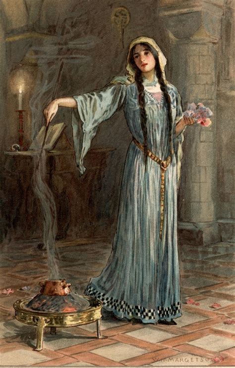 The Silence W H Margetson Morgan Le Fay Morgan Le Fay