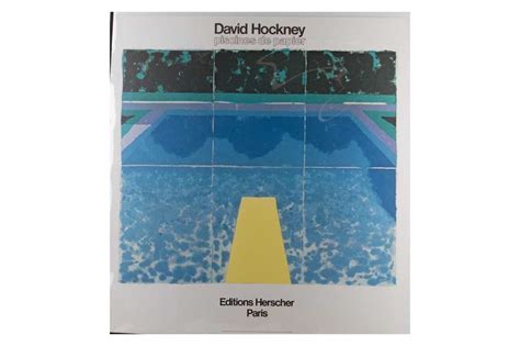 Lot 336 A David Hockney Exhibition Poster Piscines