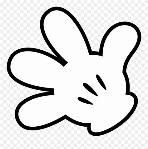 Printable Mickey Mouse Hands