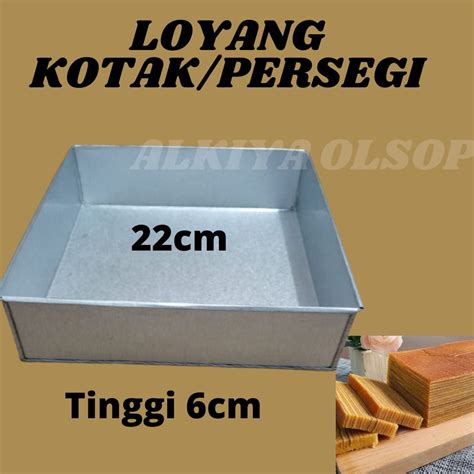 Jual Loyang Kotak Persegi Loyang Lapis Loyang Bolu Di Jual Satuan Dan