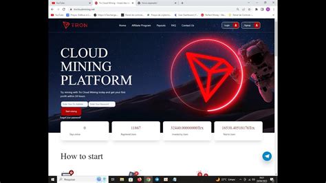 Pagando Trx P Dia Free Nova Mineradora Tron Bonus Free Youtube