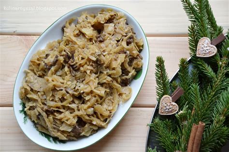 Kulinarny Szał Wigilijna kapusta z grzybami