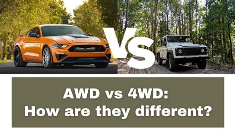 AWD Vs. 4WD: How Are They Different? | Vehicle Answers